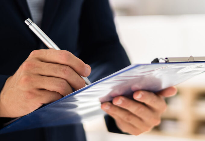 Home appraisal being completed